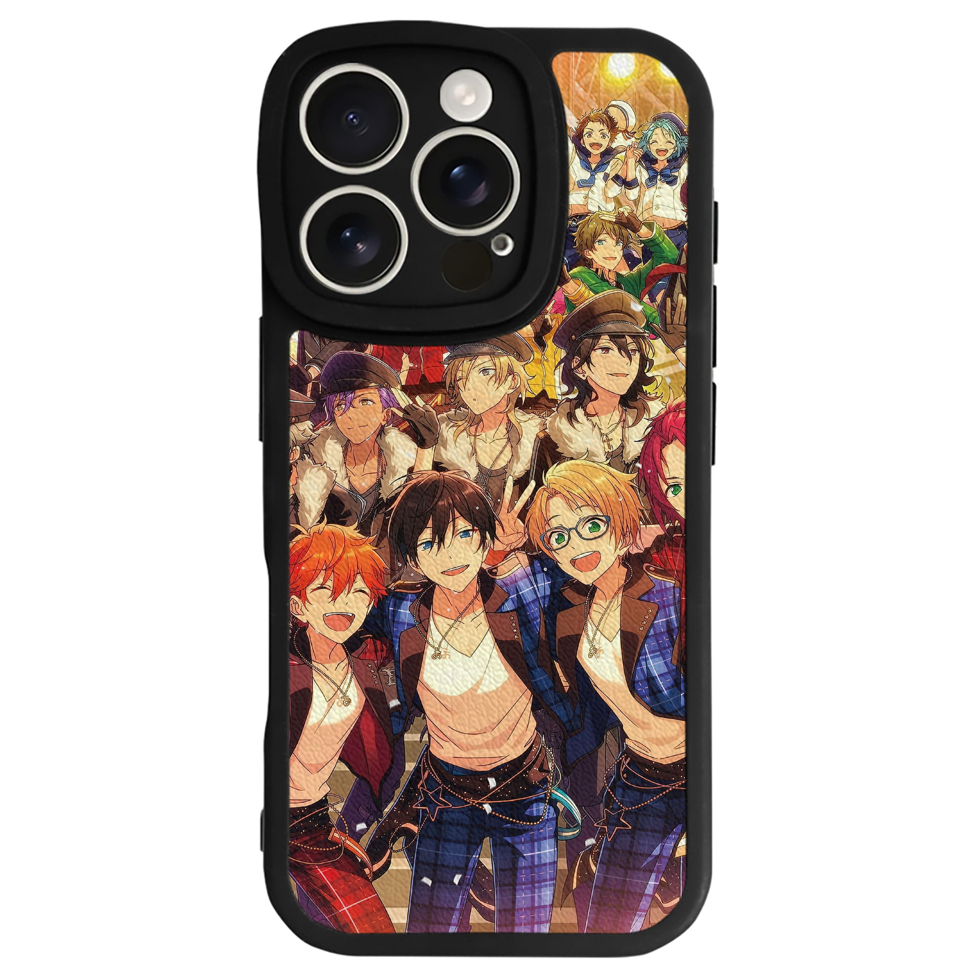 （画像用） あんさんぶるスターズ! Ensemble Stars 【iPhone 16シリーズ対応】シリコンスマホケース（レザー調） 材質：シリコン
